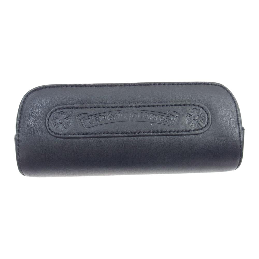 CHROME HEARTS クロムハーツ（原本無） BAUNCH 54□16-138 メガネ 眼鏡 レザーケース付属 ブラウン系【中古】