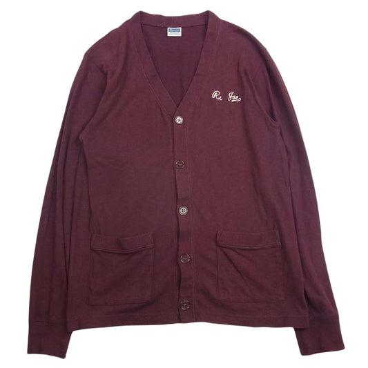 CHESWICK チェスウィック 刺繍 カーディガン エンジ系 M【中古】