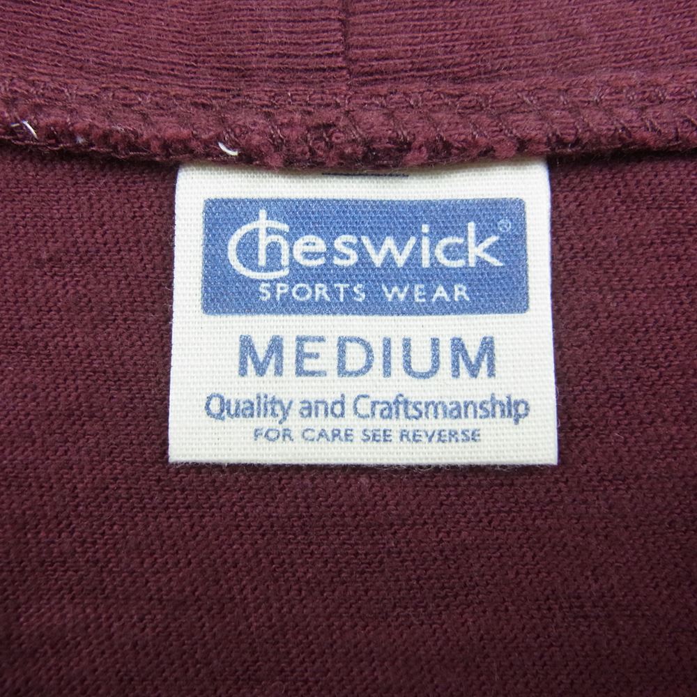 CHESWICK チェスウィック 刺繍 カーディガン エンジ系 M【中古】