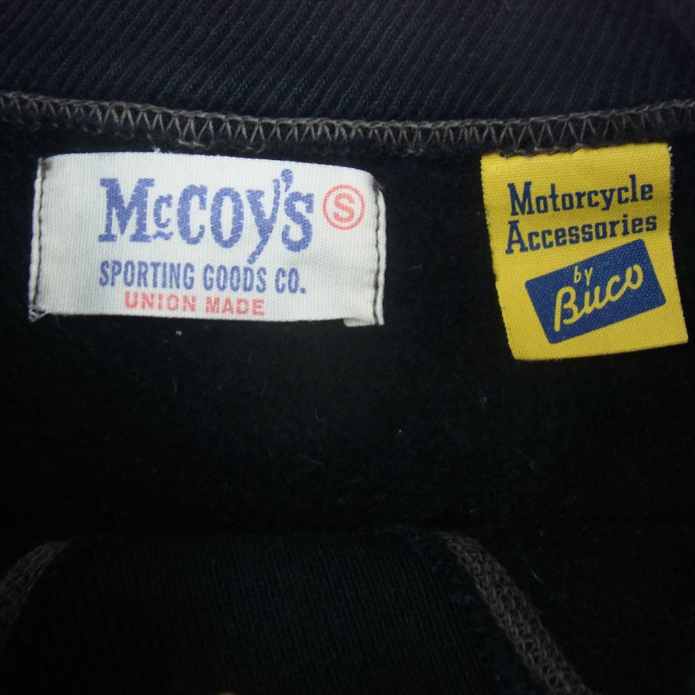 BUCO ブコ McCOYS マッコイズ BUCO プリント スウェット  ブラック系 S【中古】