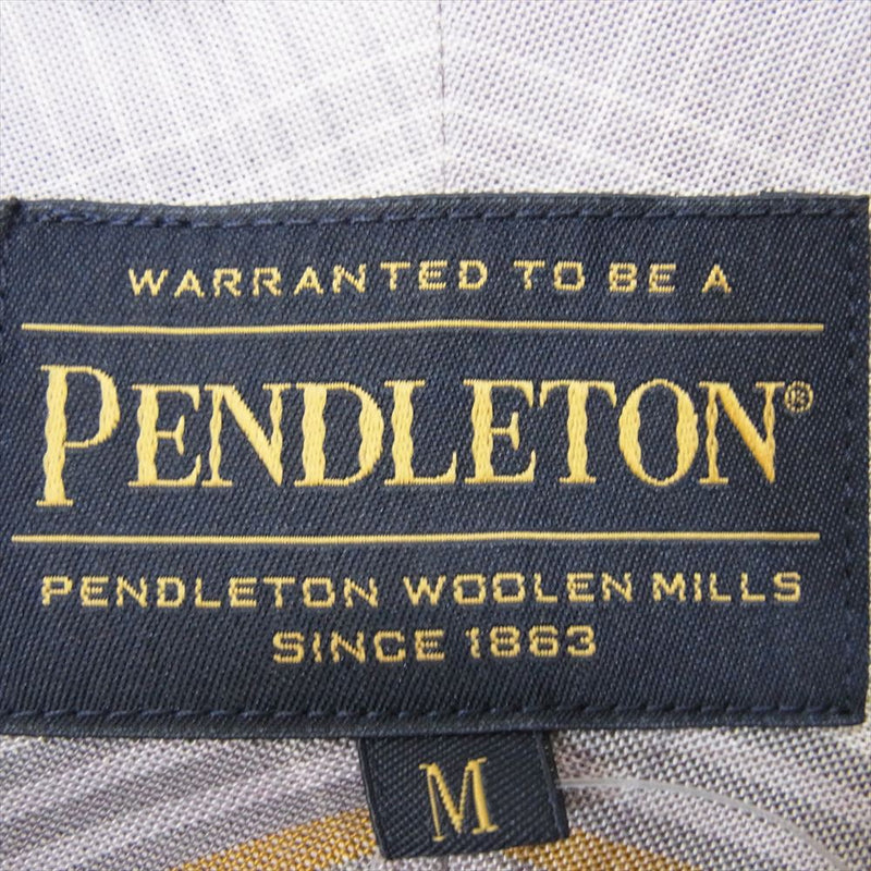 PENDLETON ペンドルトン 1275-4205 チェック 半袖 シャツ ブラウン系 M【中古】
