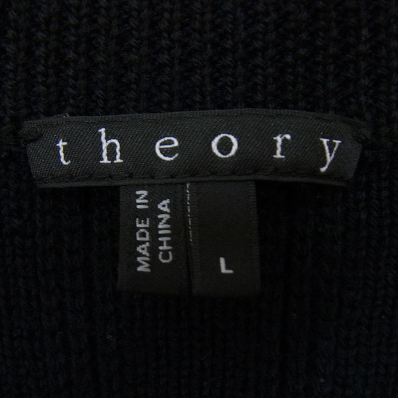 theory セオリー 02-3403005 Vネック ニット セーター ブラック系 L【中古】