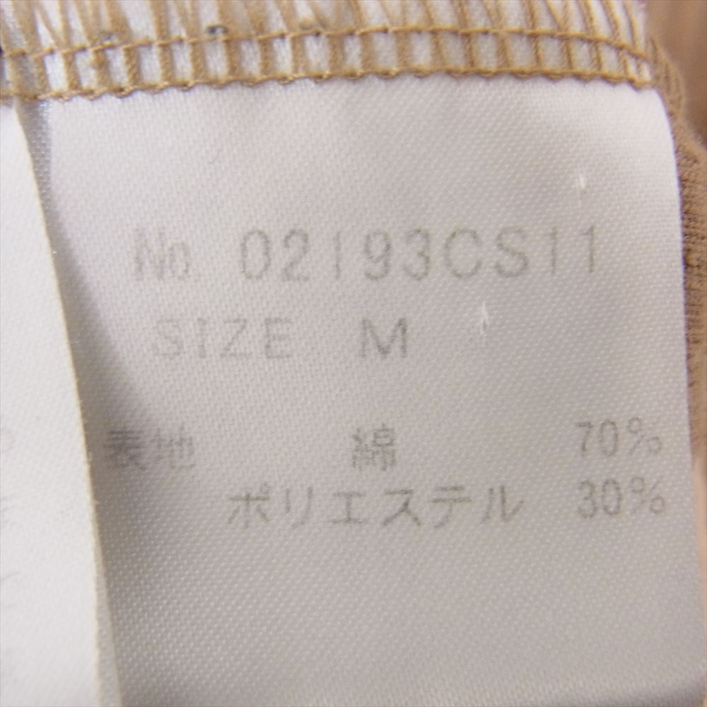 HYSTERIC GLAMOUR ヒステリックグラマー 19AW 02193CS11 HYS LIGHT 刺繍 モックネック スウェット コーデュロイ ベージュ ブラウン系 M【中古】
