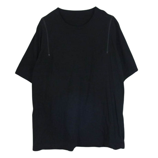Yohji Yamamoto ヨウジヤマモト GC-T12-010 Ground Y グラウンドワイ アームホールファスナー切替 カットソー 半袖 Tシャツ ブラック系 3【中古】