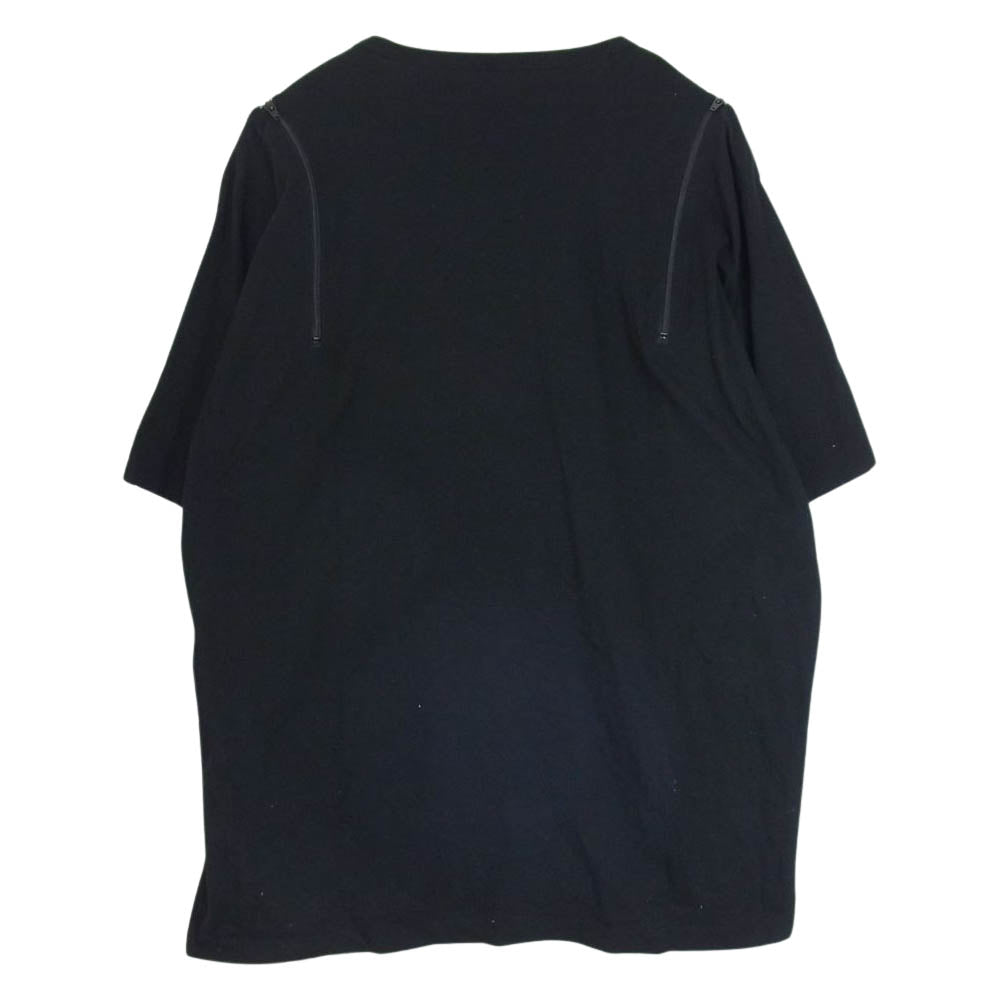 Yohji Yamamoto ヨウジヤマモト GC-T12-010 Ground Y グラウンドワイ アームホールファスナー切替 カットソー 半袖 Tシャツ ブラック系 3【中古】
