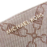 Michael Kors マイケルコース 32S3GJ6W4J Adele Empire Logo Jacquard Smartphone Wallet ロゴ 長財布 ウォレット ブラウン系【中古】