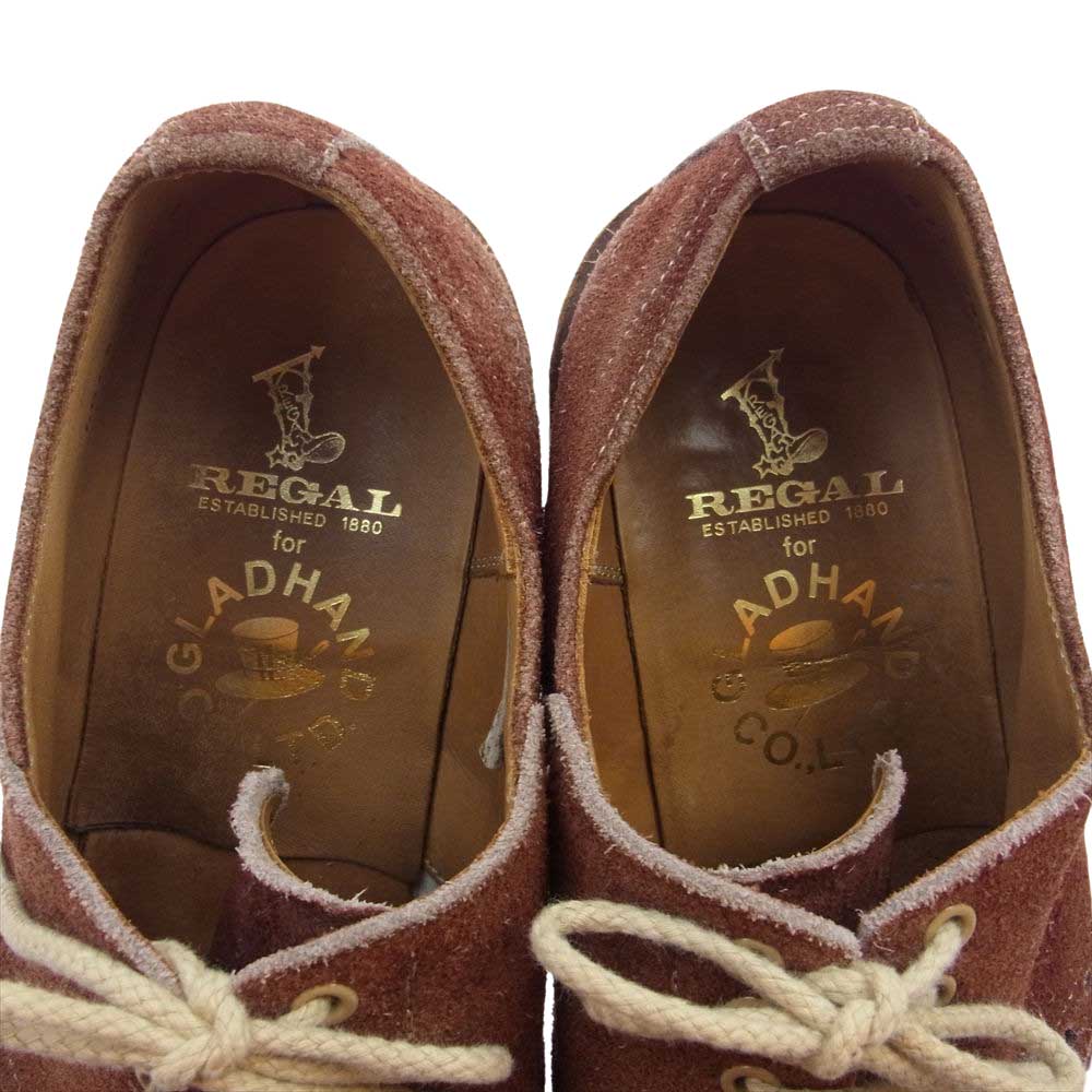 BY GLADHAND バイグラッドハンド × REGAL リーガル SADDLE SUEDE スエード サドル シューズ ブラウン系 26【中古】