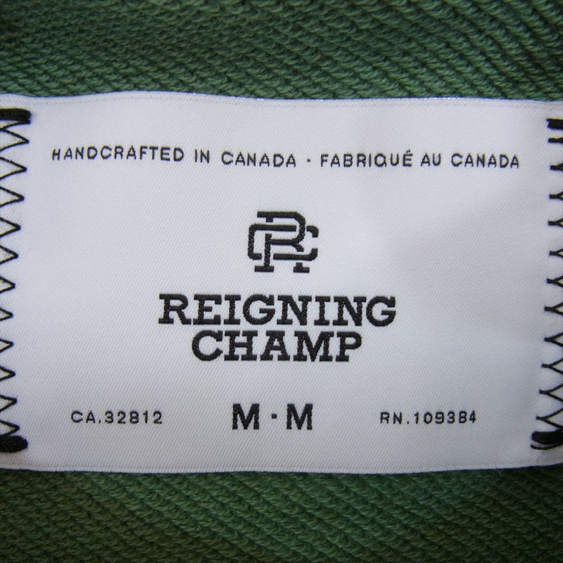 REIGNING CHAMP レイニングチャンプ ライトウェイト プルオーバー パーカー グリーン系 M【中古】