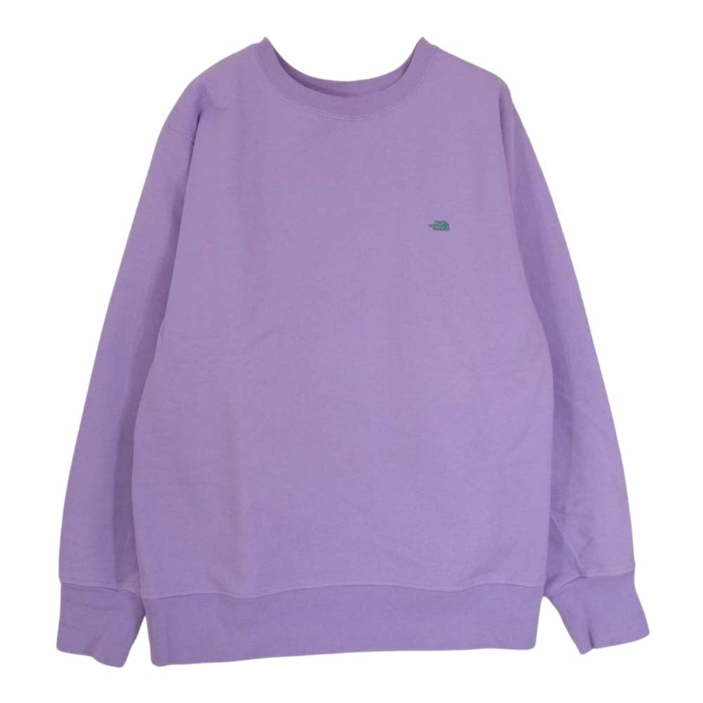 THE NORTH FACE ノースフェイス NT6903N PURPLE LABEL パープルレーベル 10oz Mountain Crew Neck Sweat 10オンス マウンテン クルーネック スウェット パープル系 M【中古】