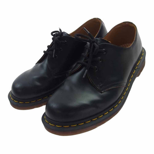 Dr.Martens ドクターマーチン 12877001 イングランド製 VINTAGE 1461 3 EYE SHOE 3ホール レザー シューズ ブラック系 UK7【中古】