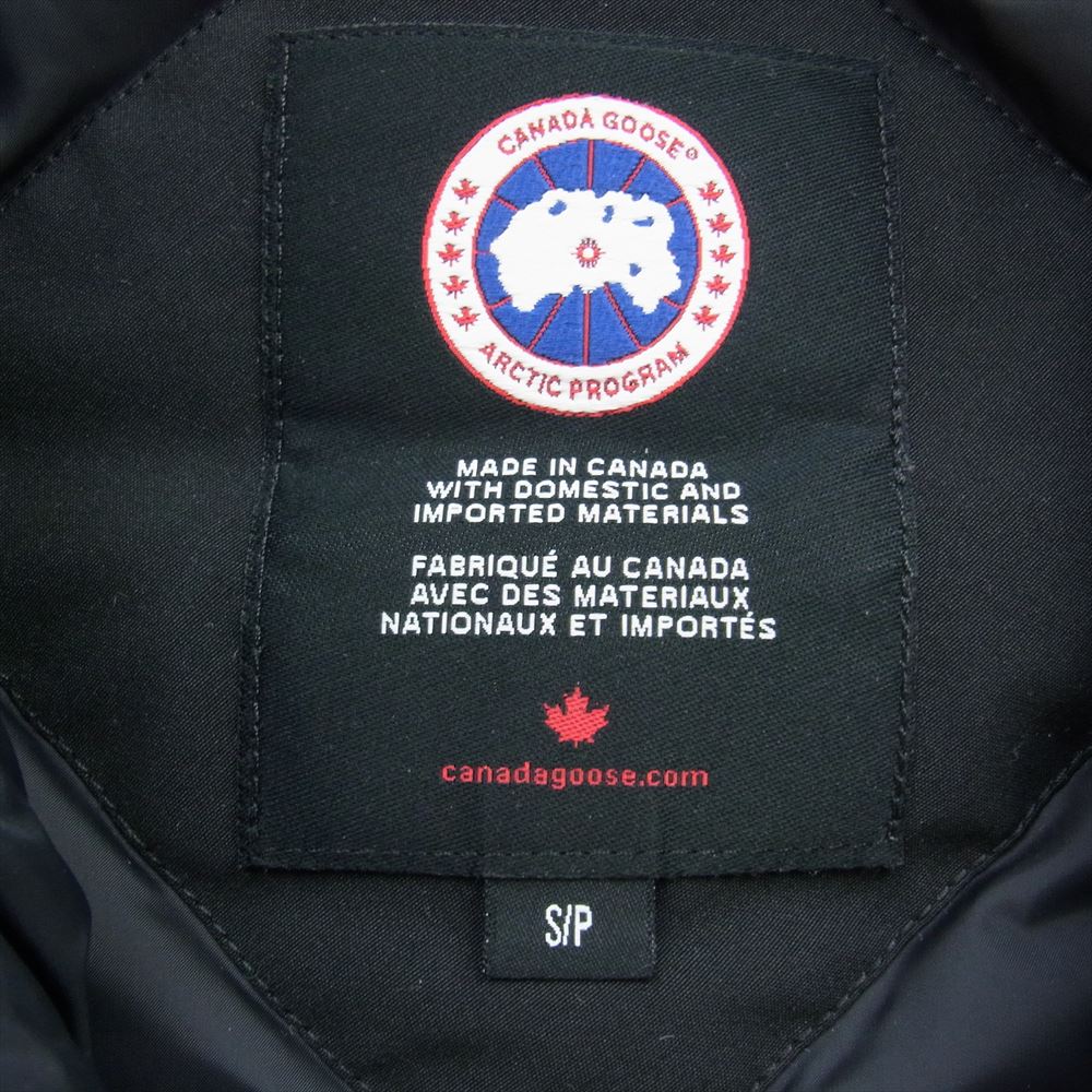 CANADA GOOSE カナダグース 2300Jl 国内正規品 サザビーリーグ CHARLOTTE PARKA シャーロット パーカ ダウン ジャケット ブラック系 S【中古】