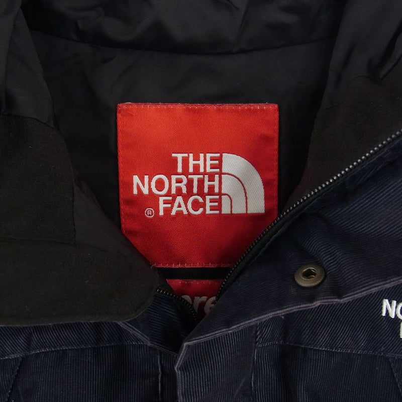 Supreme シュプリーム 12AW NP01250 × THE NORTH FACE ノースフェイス MOUNTAIN SHELL JACKET コーデュロイ マウンテン シェル ジャケット ネイビー系 S【中古】