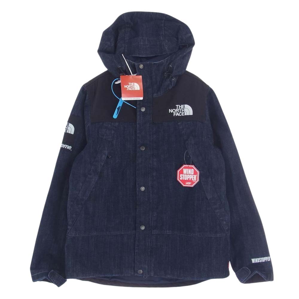 Supreme シュプリーム 15SS NP01540I × THE NORTH FACE ザ ノースフェイス Denim Dot Shot Jacket デニム ドット ショット ジャケット S【中古】