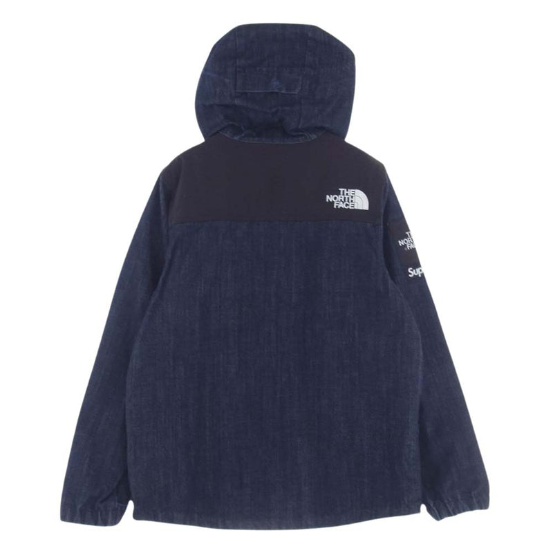 Supreme シュプリーム 15SS NP01540I × THE NORTH FACE ザ ノースフェイス Denim Dot Shot Jacket デニム ドット ショット ジャケット S【中古】