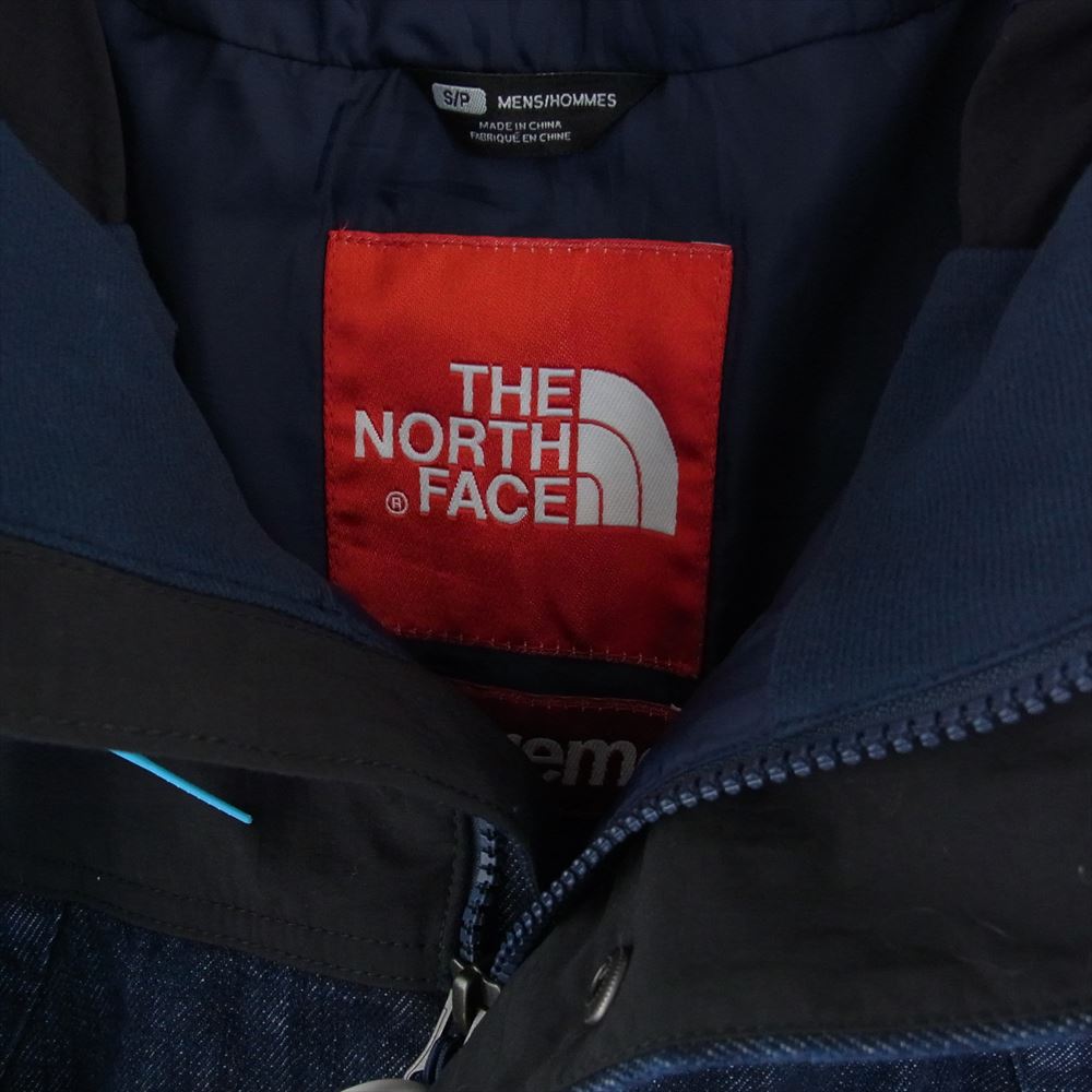 Supreme シュプリーム 15SS NP01540I × THE NORTH FACE ザ ノースフェイス Denim Dot Shot Jacket デニム ドット ショット ジャケット S【中古】