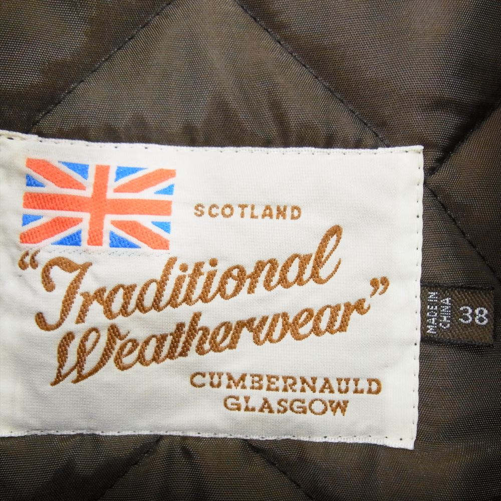 トラディショナルウェザーウェア waverly ウェーバリー キルティング ジャケット ブラック系 38【中古】