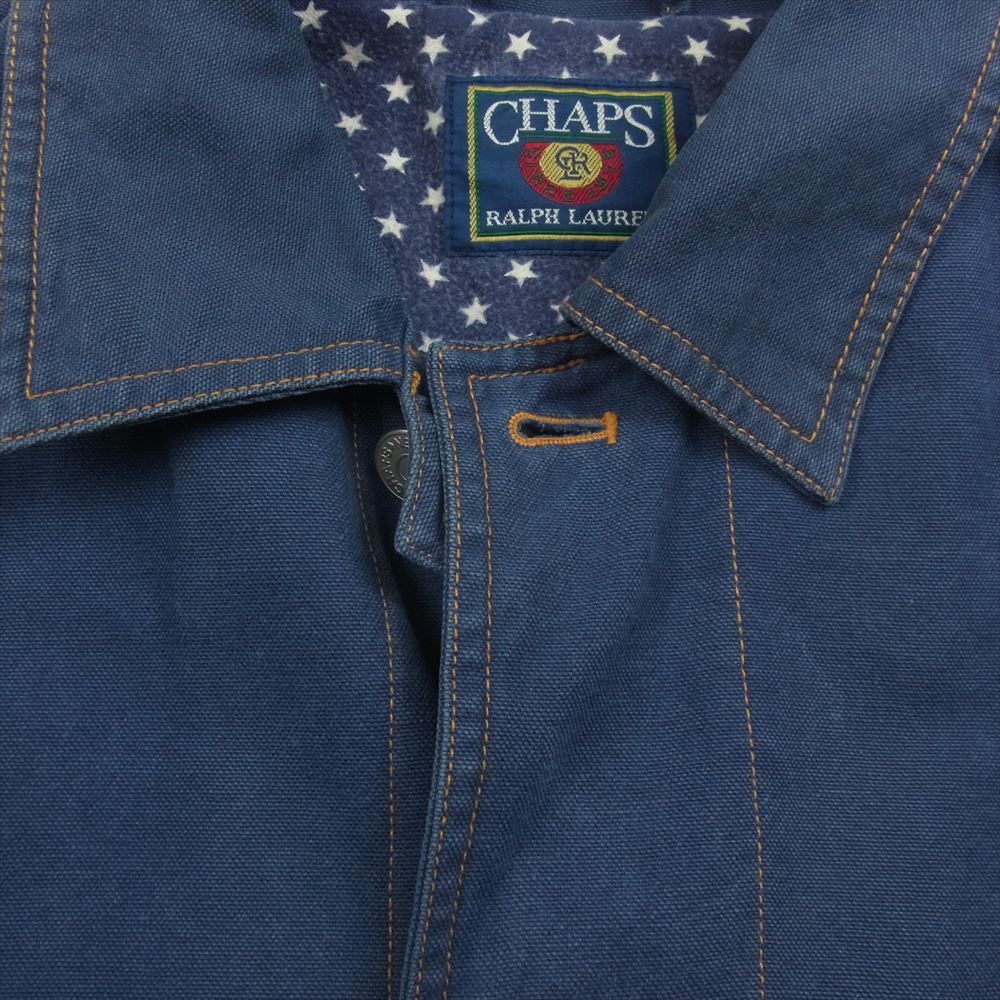 RALPH LAUREN ラルフローレン 80s CHAPS チャップス カバーオール ジャケット ネイビー系 L【中古】