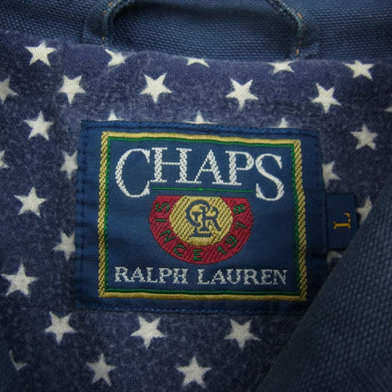 RALPH LAUREN ラルフローレン 80s CHAPS チャップス カバーオール ジャケット ネイビー系 L【中古】