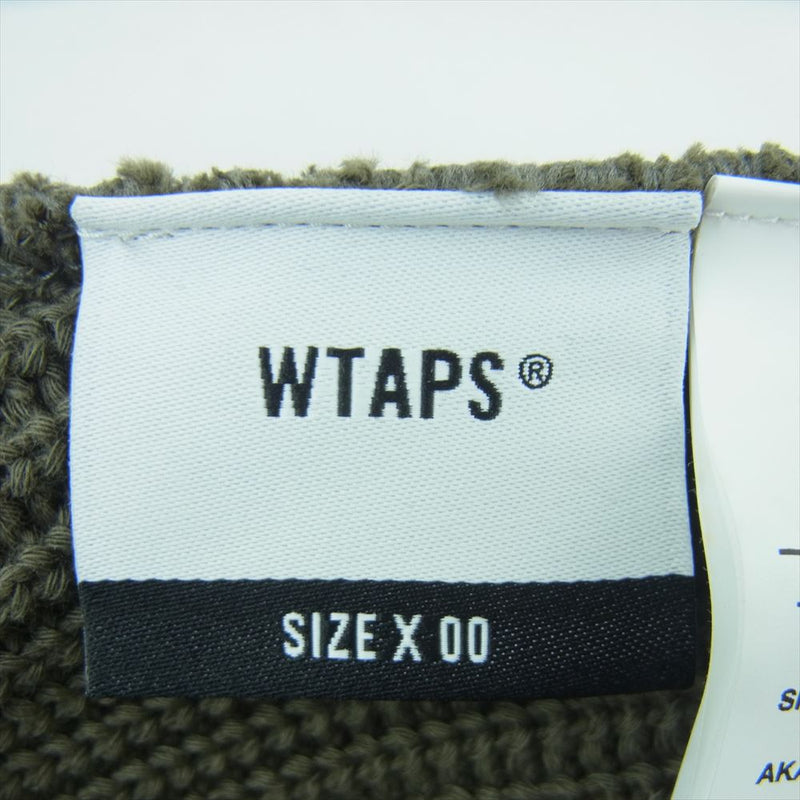 WTAPS ダブルタップス 21SS 211MADT-HT02 BEANIE 02 COPO COOLMAX ビーニー ニットキャップ オリーブ系  00【美品】【中古】