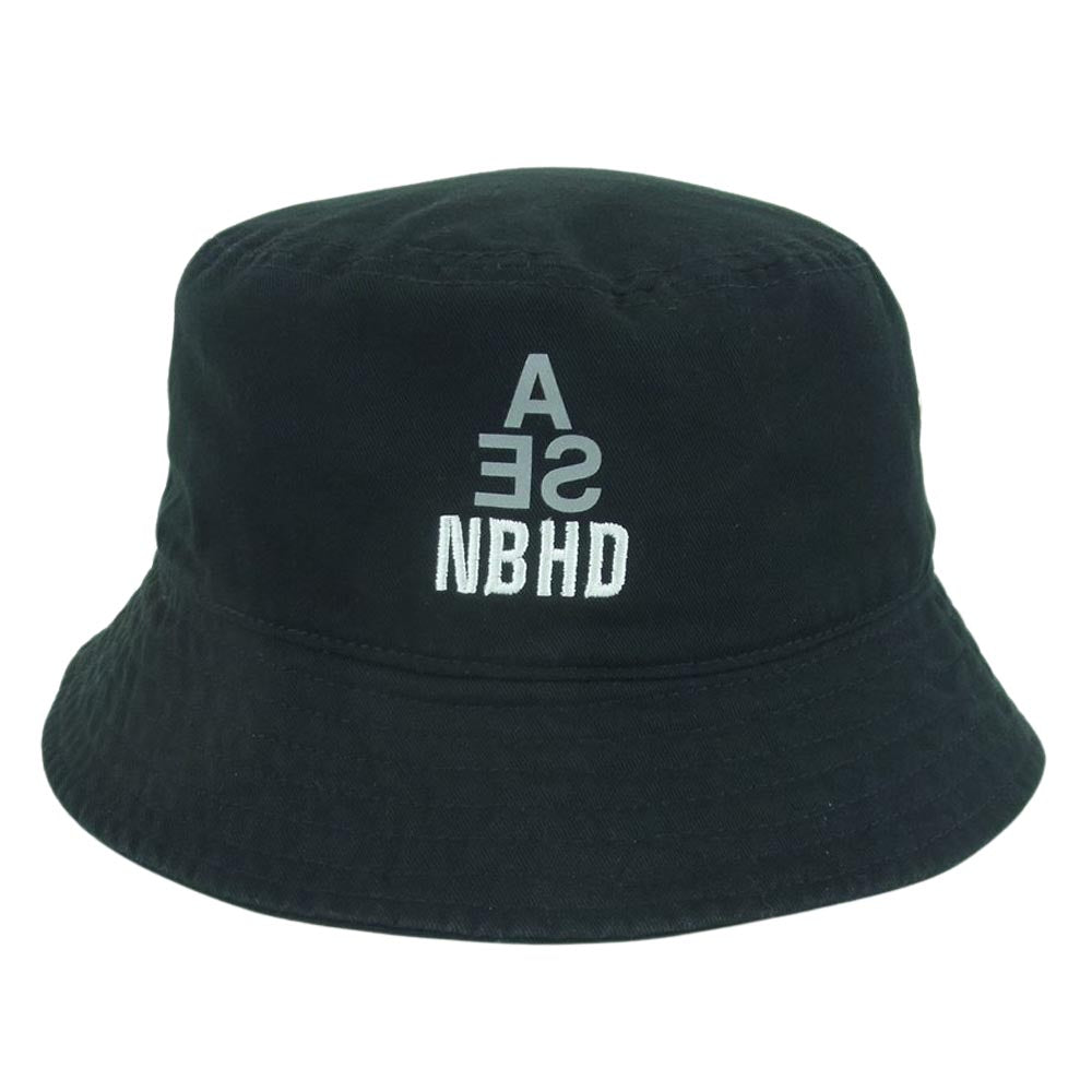 NEIGHBORHOOD ネイバーフッド 21SS 211ELWSN-HT01S WIND AND SEA ウィンダンシー バケットハット 帽子 ブラック系 F【中古】