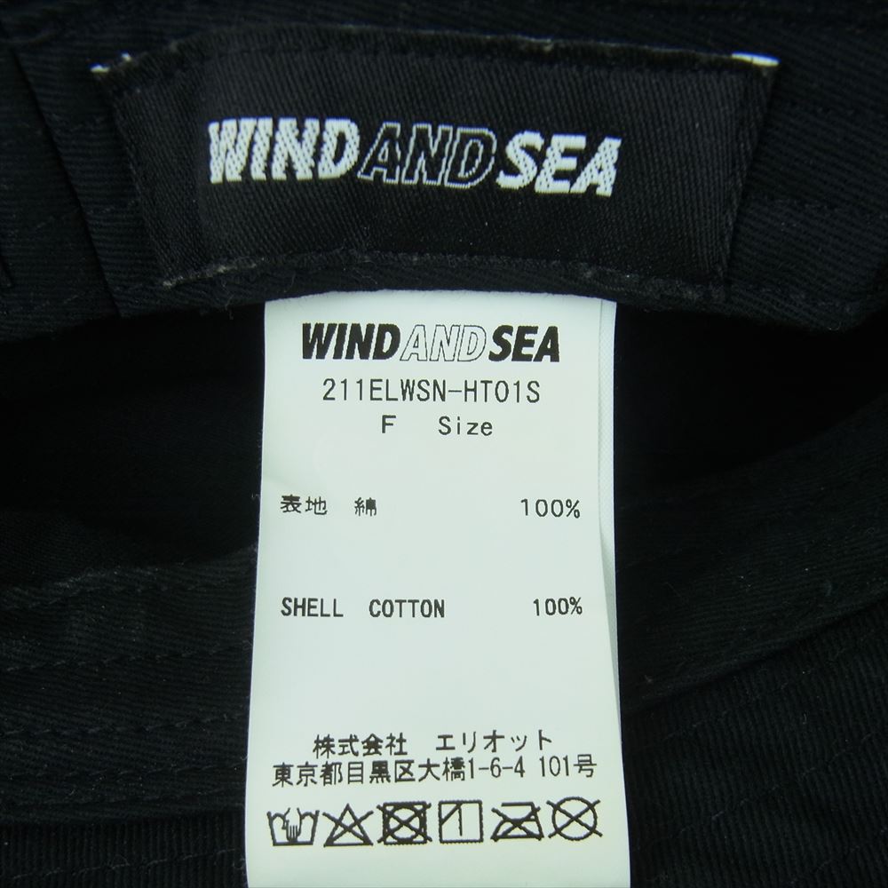 NEIGHBORHOOD ネイバーフッド 21SS 211ELWSN-HT01S WIND AND SEA ウィンダンシー バケットハット 帽子 ブラック系 F【中古】