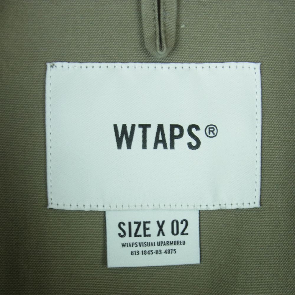 WTAPS ダブルタップス 22SS 221WVDT-SHM03 JUNGLE LS COTTON POPLIN ロングスリーブ コットン ポプリン ジャングル シャツ グレー系 OLIVE DRAB 02【中古】