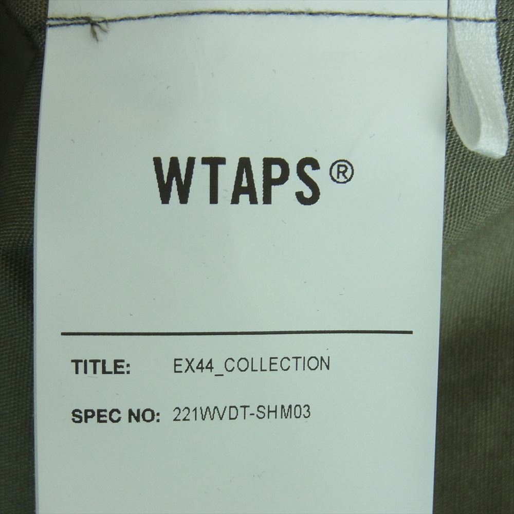 WTAPS ダブルタップス 22SS 221WVDT-SHM03 JUNGLE LS COTTON POPLIN ロングスリーブ コットン ポプリン ジャングル シャツ グレー系 OLIVE DRAB 02【中古】