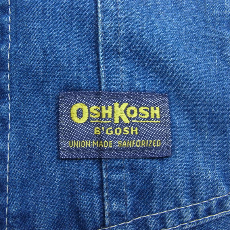 OSHKOSH オシュコシュ ヴィンテージ 90s USA製 オーバーオール インディゴブルー系【中古】