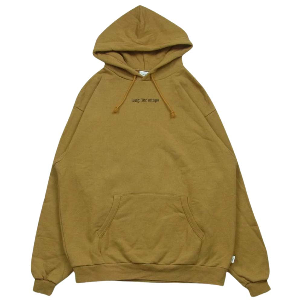 WTAPS ダブルタップス LLW long live wtaps バックプリント プルオーバー パーカー フーディ ブラウン系 05【中古】