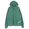 Supreme シュプリーム 18SS Corner Label Hooded Sweatshirt コーナーラベル フーデッド スウェットシャツ パーカー フーディー ロゴ グリーン系 M【中古】