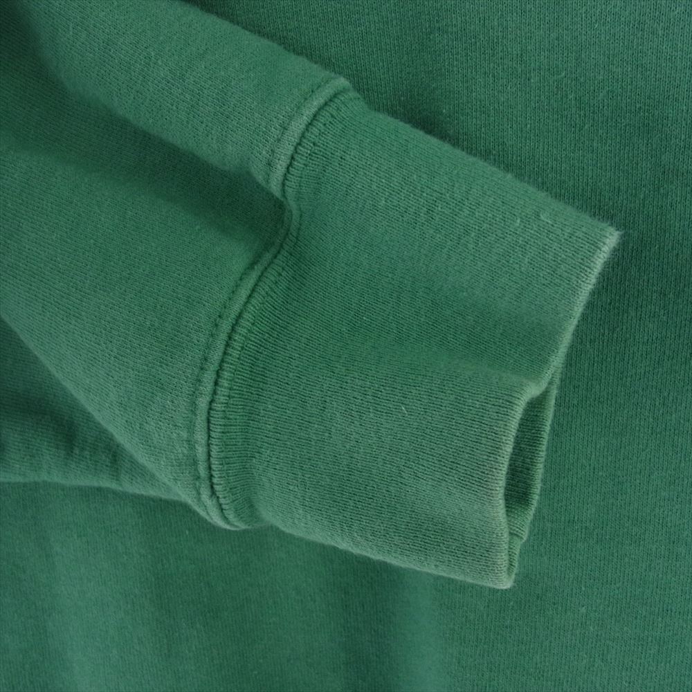 Supreme シュプリーム 18SS Corner Label Hooded Sweatshirt コーナーラベル フーデッド スウェットシャツ パーカー フーディー ロゴ グリーン系 M【中古】