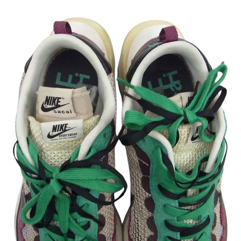 NIKE ナイキ DD3035-200 × Sacai サカイ Vapor Waffle String Red Green ヴェイパー ワッフル ストリング レッド グリーン スニーカー マルチカラー系 29cm【中古】