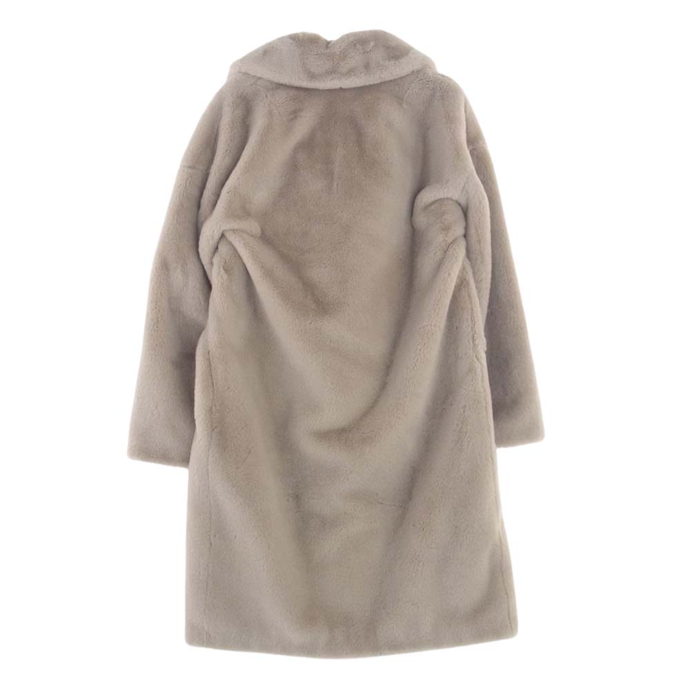 Herno ヘルノ CA000440D-12422-1985 エコファー コート ベージュ系 36【美品】【中古】