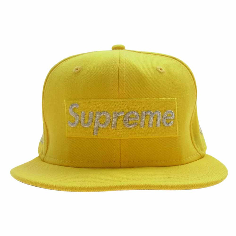 Supreme シュプリーム 20SS NEW ERA ニューエラ ＄IM Sim Metallic Box Logo Cap ボックスロゴ キャップ 帽子 イエロー系 58.7cm【中古】