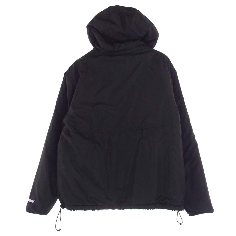 Supreme シュプリーム 21AW Celtic Knot Reversible WINDSTOPPER Fleece Hooded Jacket  ケルティックノット リバーシブル ウインドストッパー フリース フーデッド ジャケット ブラック系 オフホワイト系 L【中古】