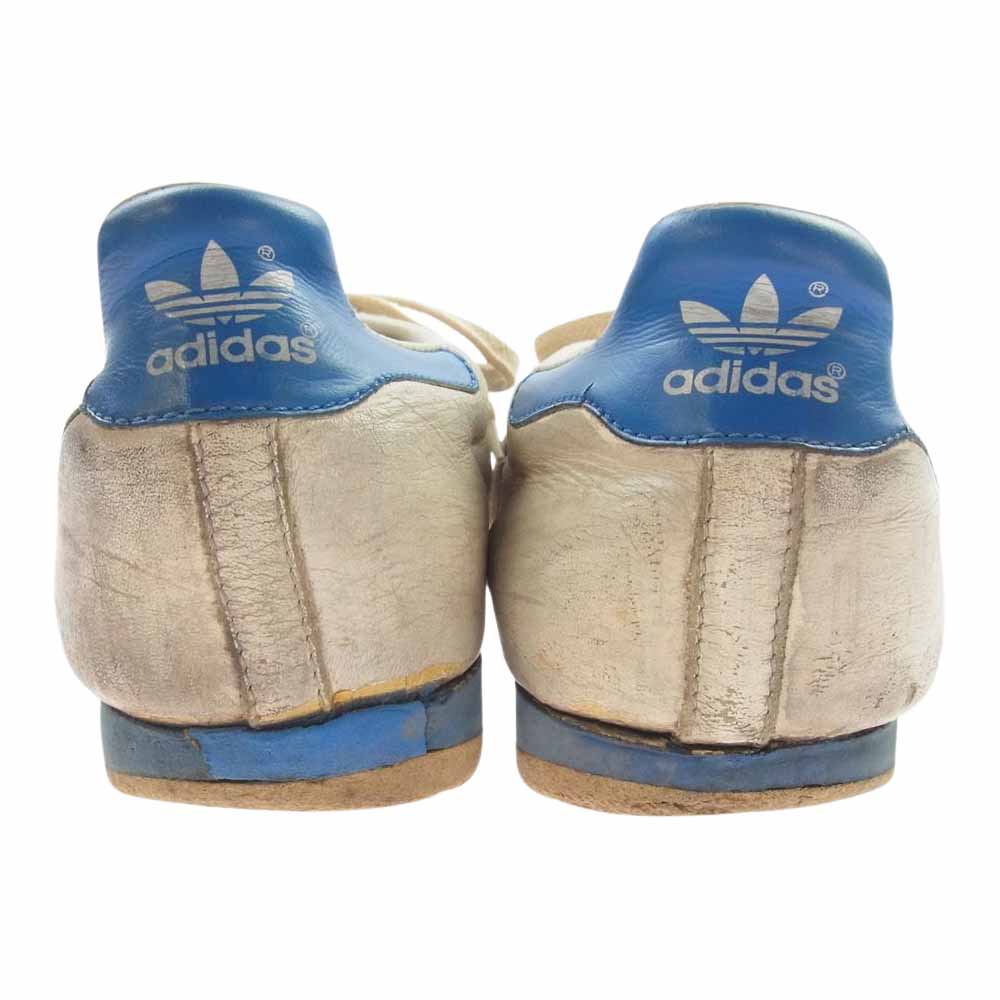 adidas アディダス 観賞用 ヴィンテージ オリジナル 70s 80s KEGLER ケグラー スニーカー オフホワイト系 ライトブルー系 US7【中古】