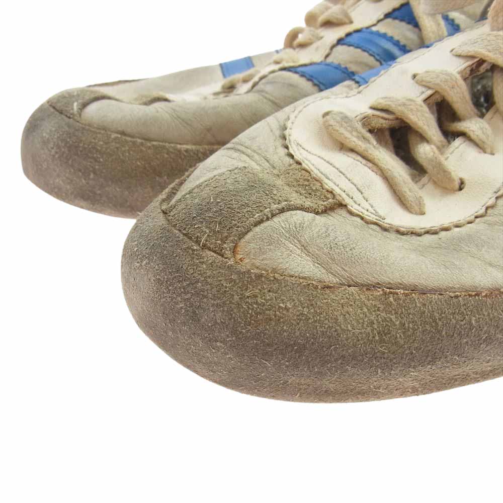 adidas アディダス 観賞用 ヴィンテージ オリジナル 70s 80s KEGLER ケグラー スニーカー オフホワイト系 ライトブルー系 US7【中古】