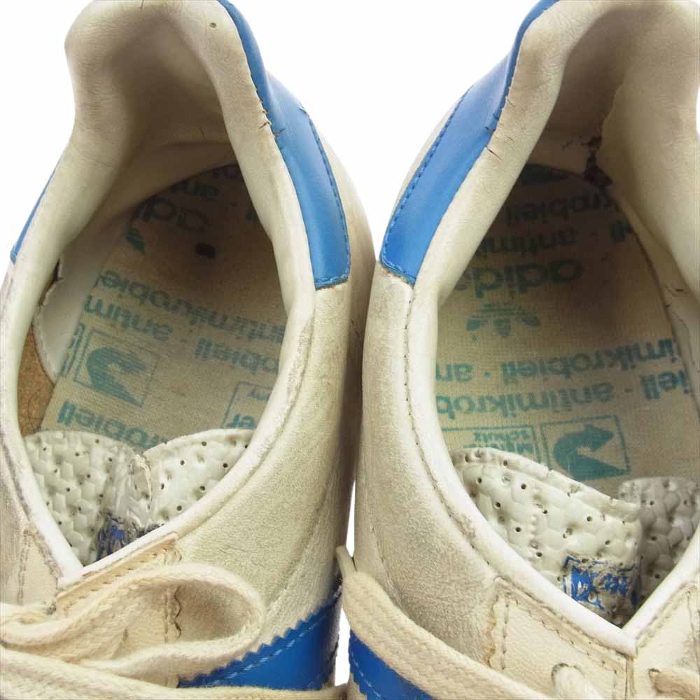 adidas アディダス 観賞用 ヴィンテージ オリジナル 70s 80s KEGLER ケグラー スニーカー オフホワイト系 ライトブルー系 US7【中古】
