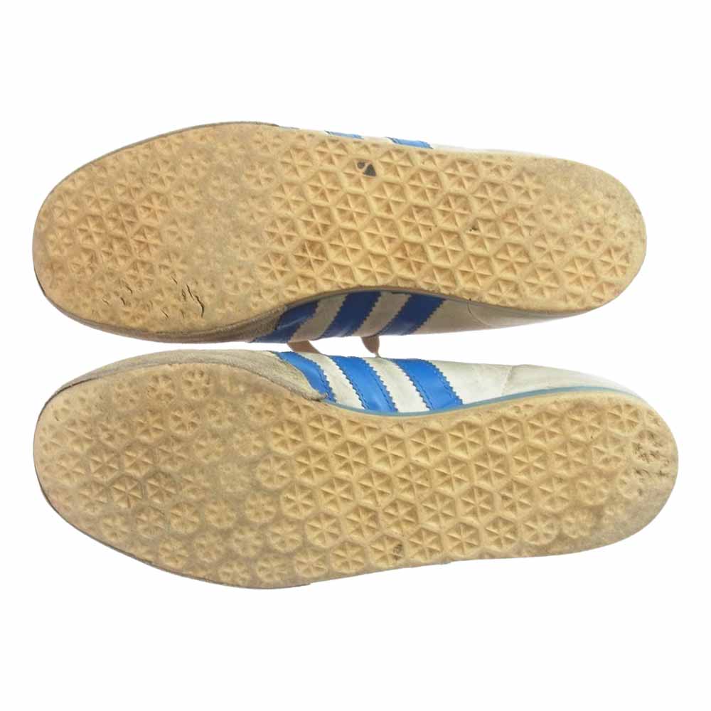 adidas アディダス 観賞用 ヴィンテージ オリジナル 70s 80s KEGLER ケグラー スニーカー オフホワイト系 ライトブルー系 US7【中古】