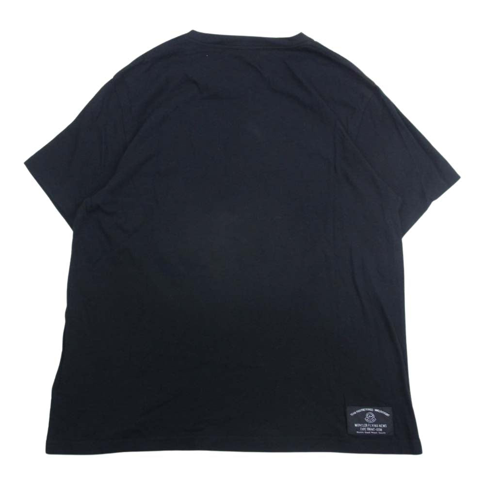 MONCLER モンクレール × FRAGMENT フラグメント 19AW E209U8005350 サンダーボルト プリント Tシャツ ブラック系 M【中古】