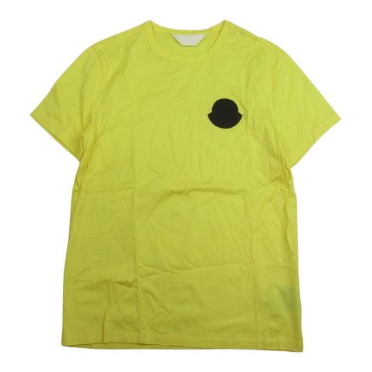 MONCLER モンクレール Genius2 E10918045500 ジーニアス ロゴワッペン 半袖Tシャツ イエロー系 M【中古】