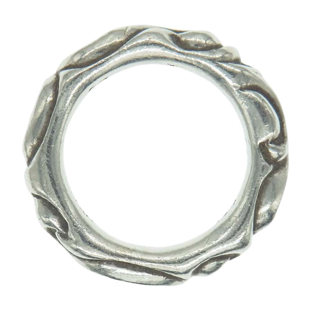 CHROME HEARTS クロムハーツ（原本無） SCRL BAND スクロール バンド リング シルバー系 14号【中古】
