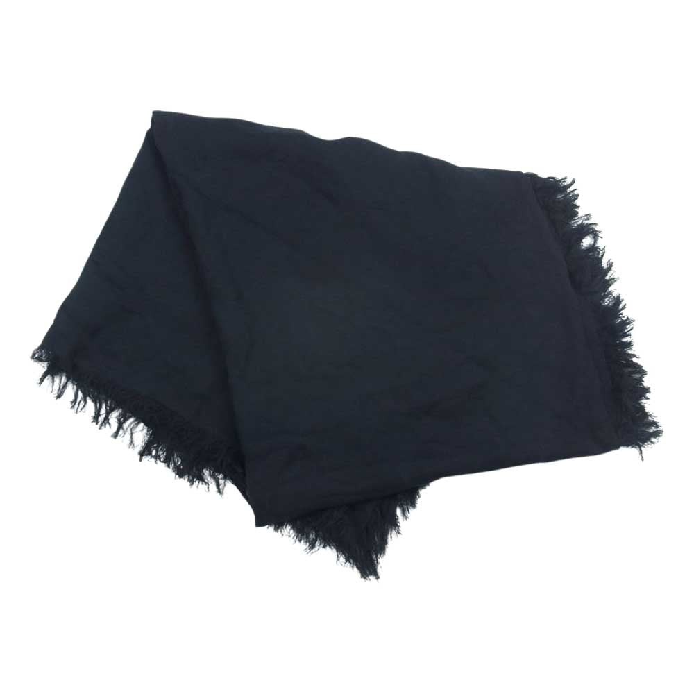 LIMI feu リミフゥ LG-L02-080-2 C/Dot Satin Big Square Stole 大判 ストール ブラック系【中古】