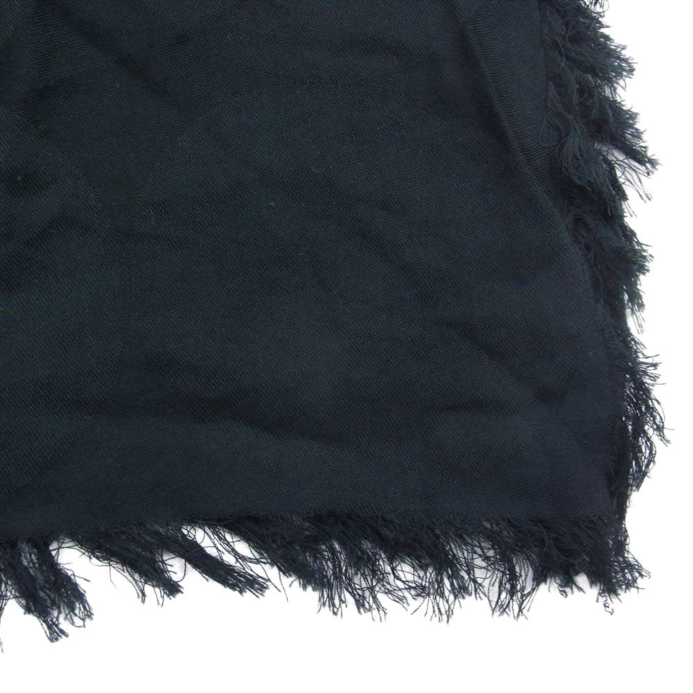 LIMI feu リミフゥ LG-L02-080-2 C/Dot Satin Big Square Stole 大判 ストール ブラック系【中古】