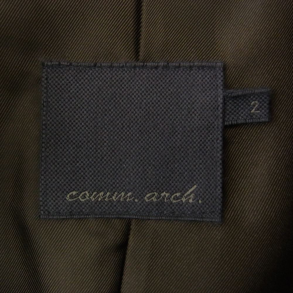 コムアーチ GEELONG LAMB MELTON COAT ラムウール メルトン バルマカーン コート ブラウン系 2【極上美品】【中古】