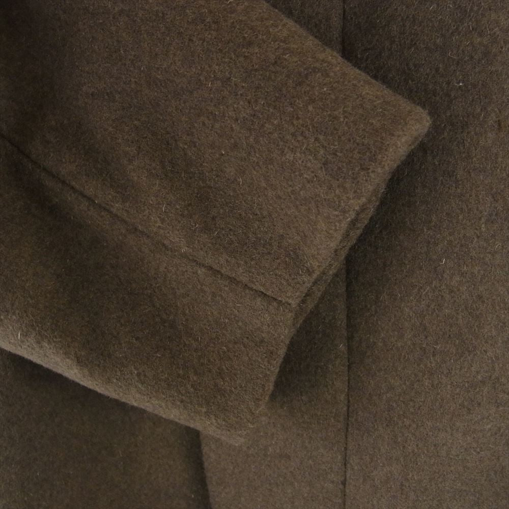 コムアーチ GEELONG LAMB MELTON COAT ラムウール メルトン バルマカーン コート ブラウン系 2【極上美品】【中古】