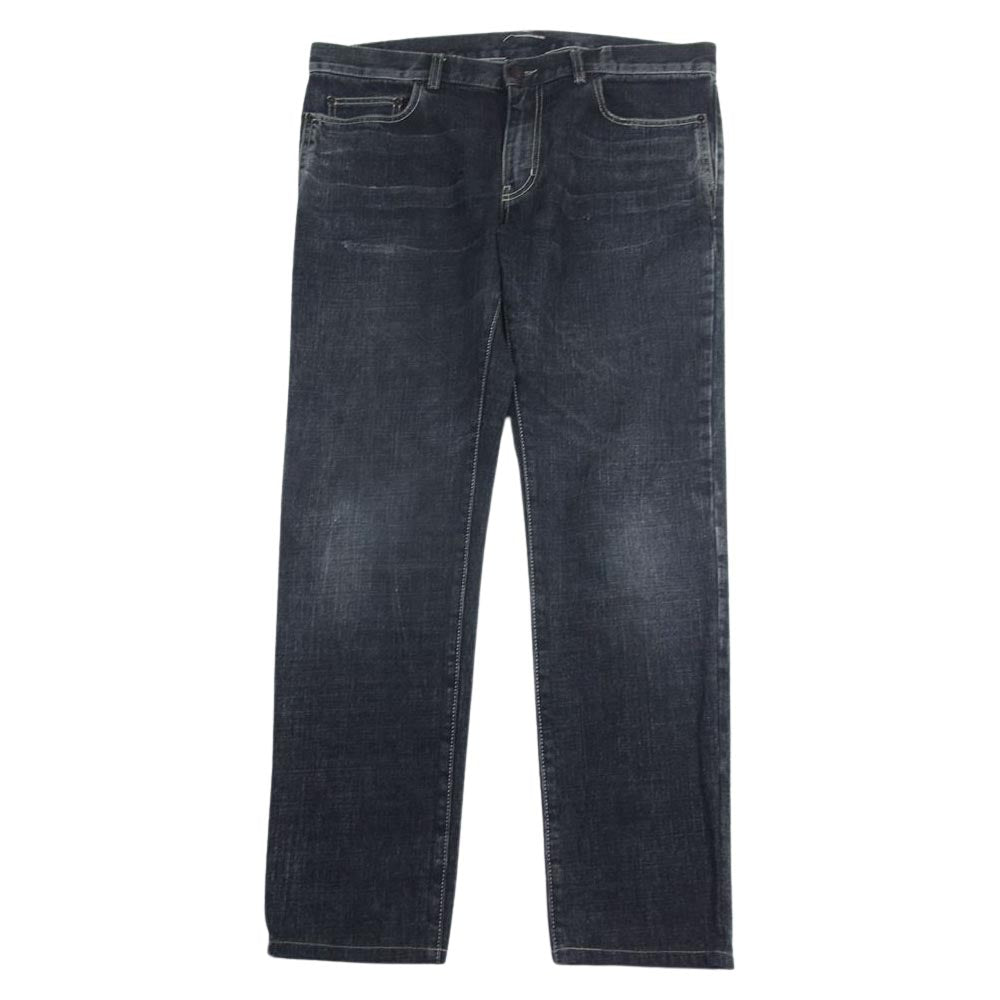SAINT LAURENT サンローラン D02Y 527389 Y771T 1470 D02 M/SK-LW ユーズド加工 ブラック デニム ブラック系 34【中古】