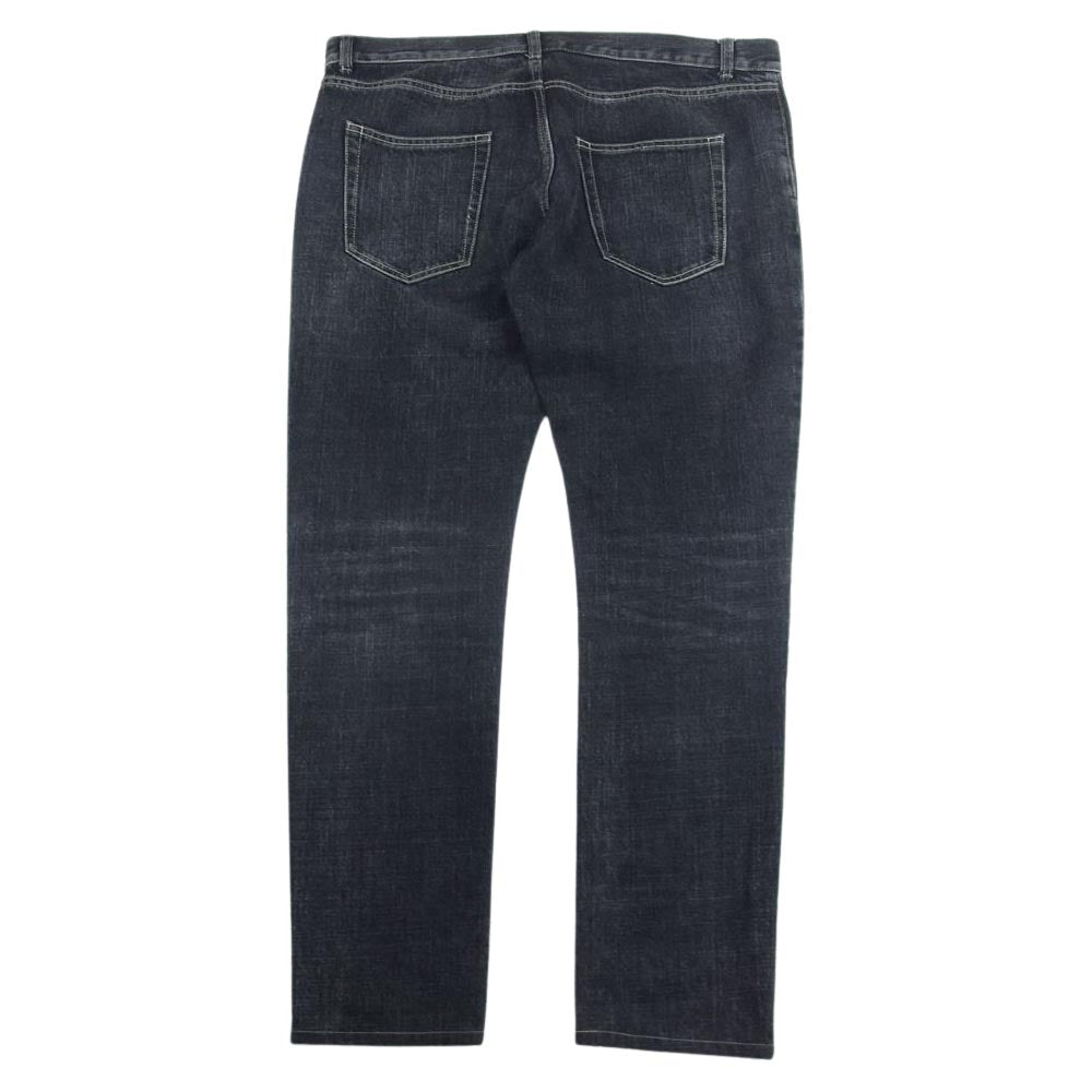 SAINT LAURENT サンローラン D02Y 527389 Y771T 1470 D02 M/SK-LW ユーズド加工 ブラック デニム ブラック系 34【中古】