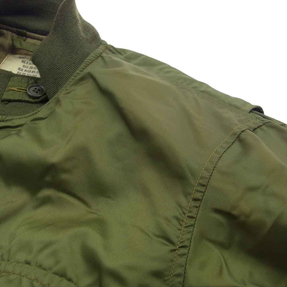 The REAL McCOY'S ザリアルマッコイズ WEP G8 フライト ジャケット ミリタリージャケット カーキ系 36R【中古】
