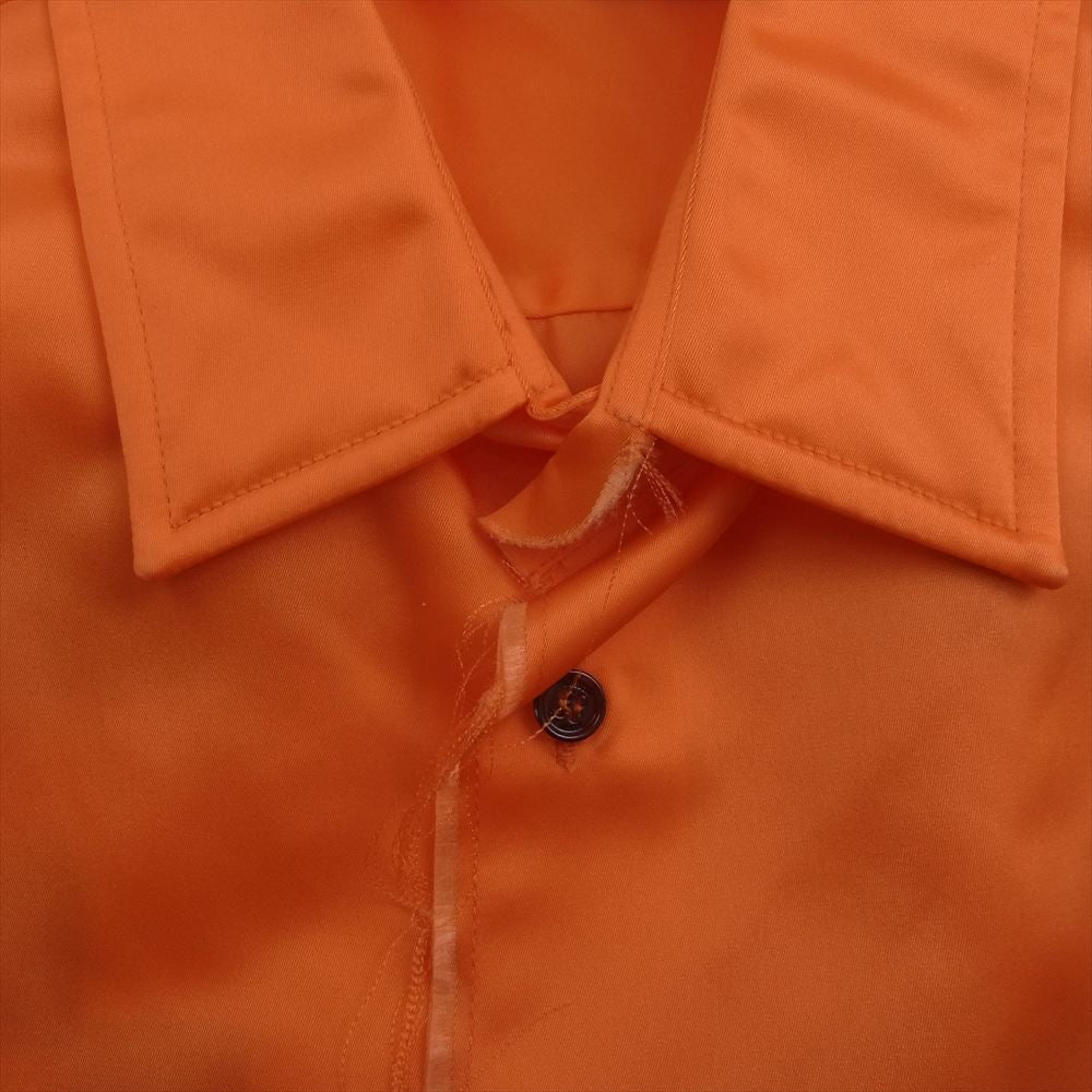 OFF-WHITE オフホワイト 19AW OMGA094F19F18025 Arrow Print Shirt バック アロー プリント オーバーサイズ シャツ  オレンジ系 M【中古】